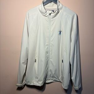 Eastside Golf Cream Swingman Full Zip Jacket Large
